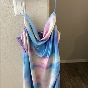 Colorful rendering of sexy suspender skirt